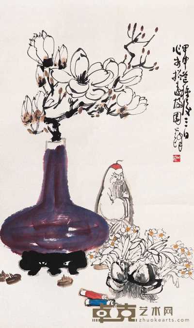 孙其峰 2004年作 春至 镜心 83×49cm